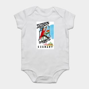 Vintage Travel Poster Hospitable Germany Baby Bodysuit